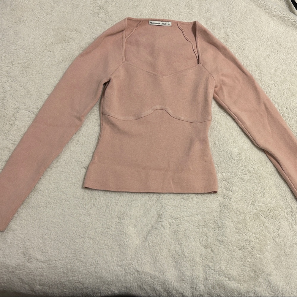 Abercrombie & Fitch Blush Knit Top